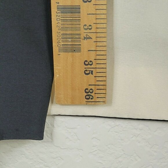 Normandy Monroe Silk Duster Jacket Coat Open Front Clean Lines Black Sz 10 - Picture 6 of 10